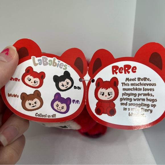 Red ReRe LaBabies Halloween Plush Monster Clip NEW Collectible toy - Picture 4 of 4